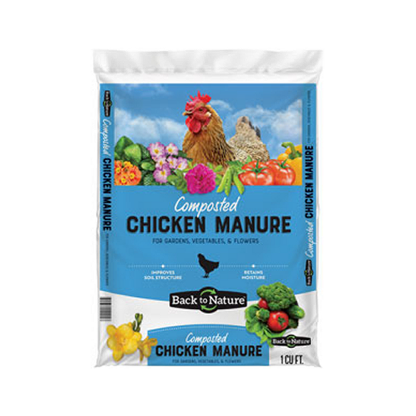 Composted Chicken Manure - 1 cf