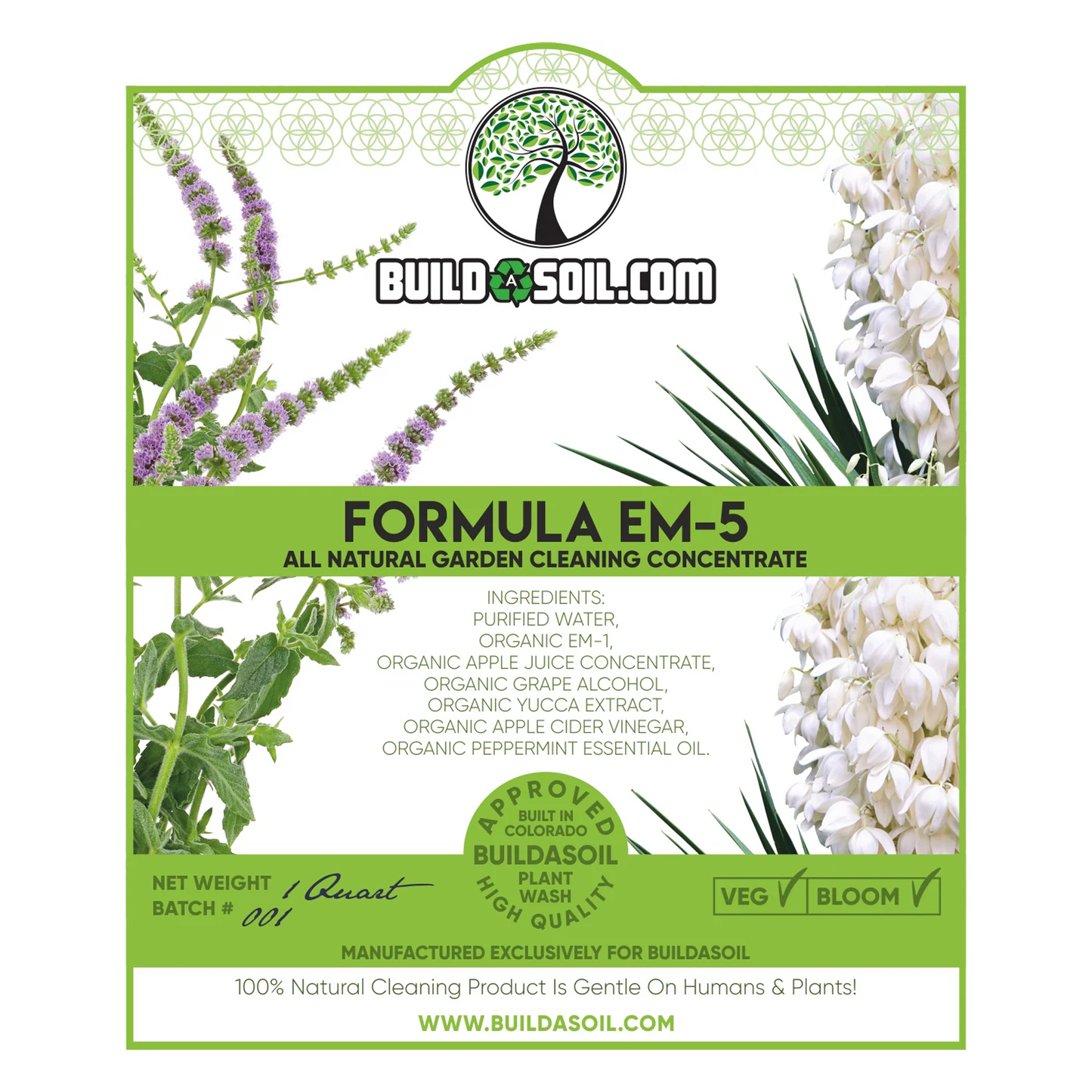 Formula EM-5 - All Natural Garden Cleaning Concentrate 1qt