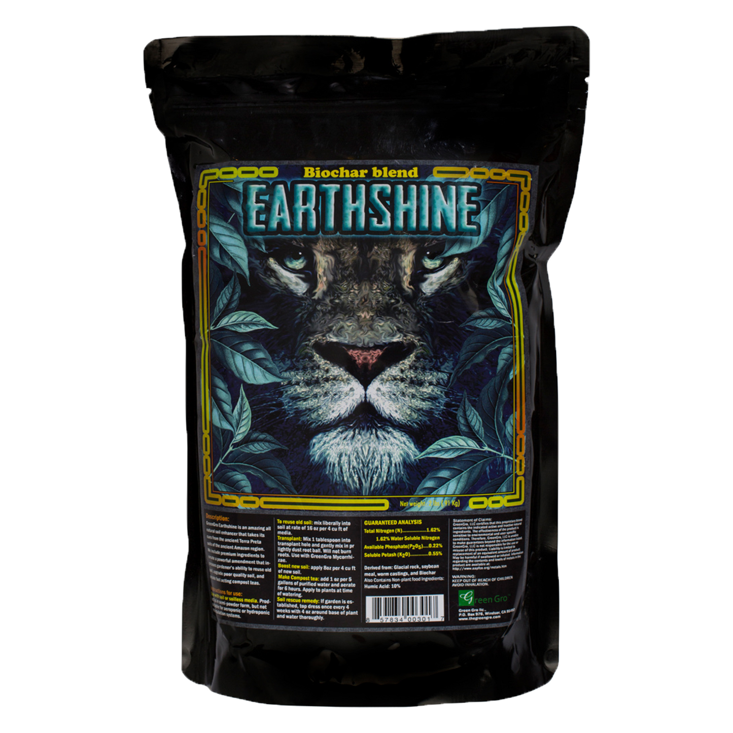 Earth Shine Soil Booster with Biochar, 2 lbs(CLOSEOUT)