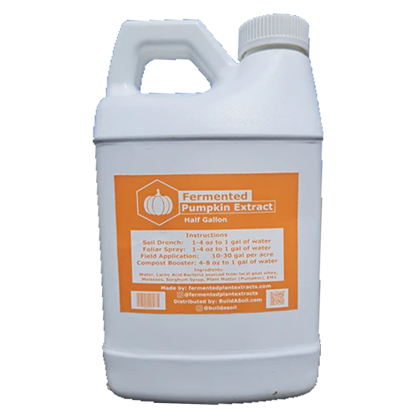 Fermented Plant Extracts: Liquid Pumpkin Extract 1/2 gallon