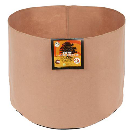 Gro Pro Round Fabric Pot Tan 45 Gallon (CLOSEOUT)