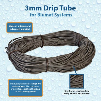 3mm Drip Tube for Blumat Systems - By the Foot