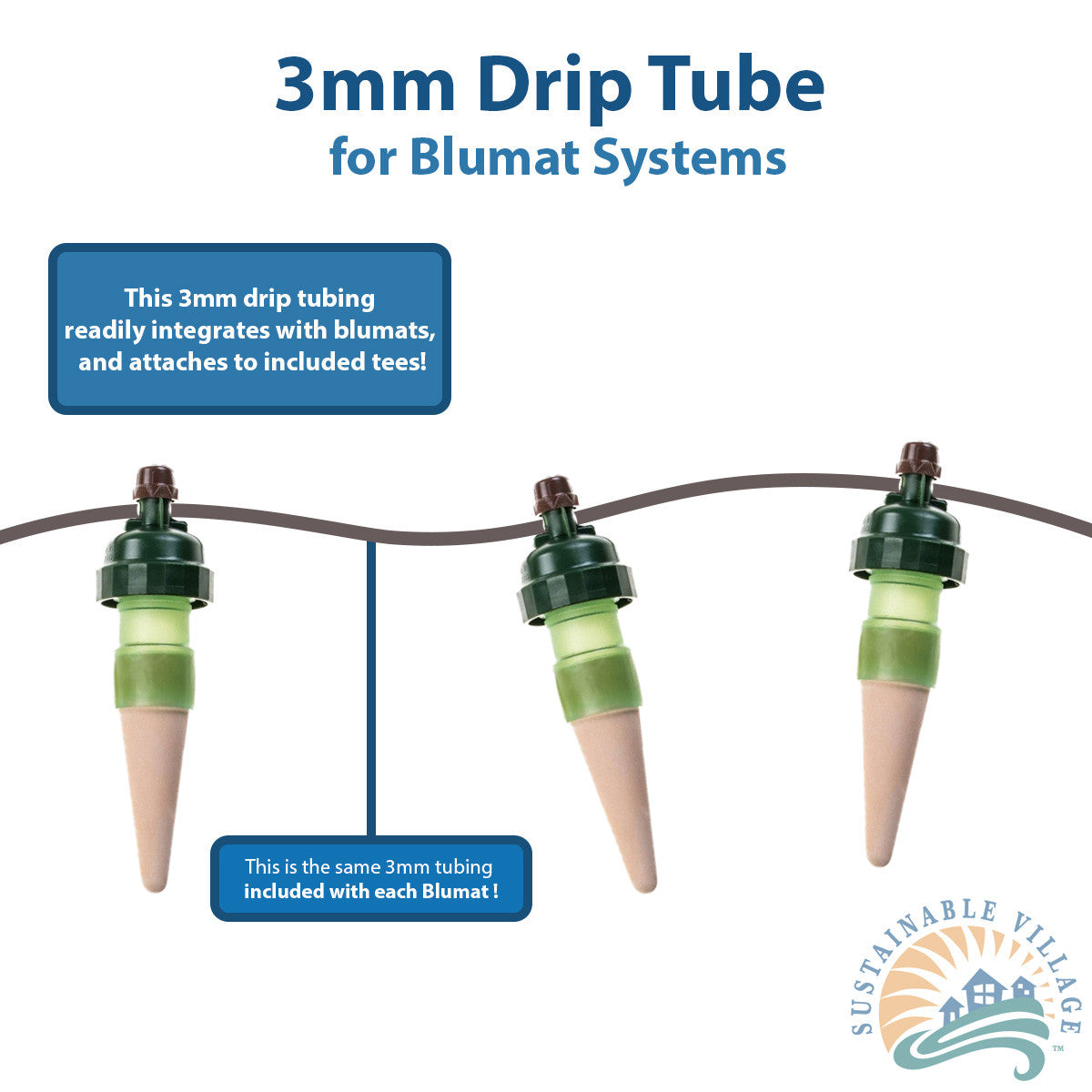 3mm Drip Tube for Blumat Systems - By the Foot
