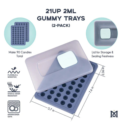 Magical 21UP Gummy Molds 2mL (2 PACK)