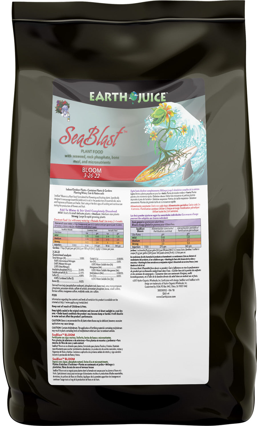 Earth Juice SeaBlast Bloom 3-26-22 Plant Food